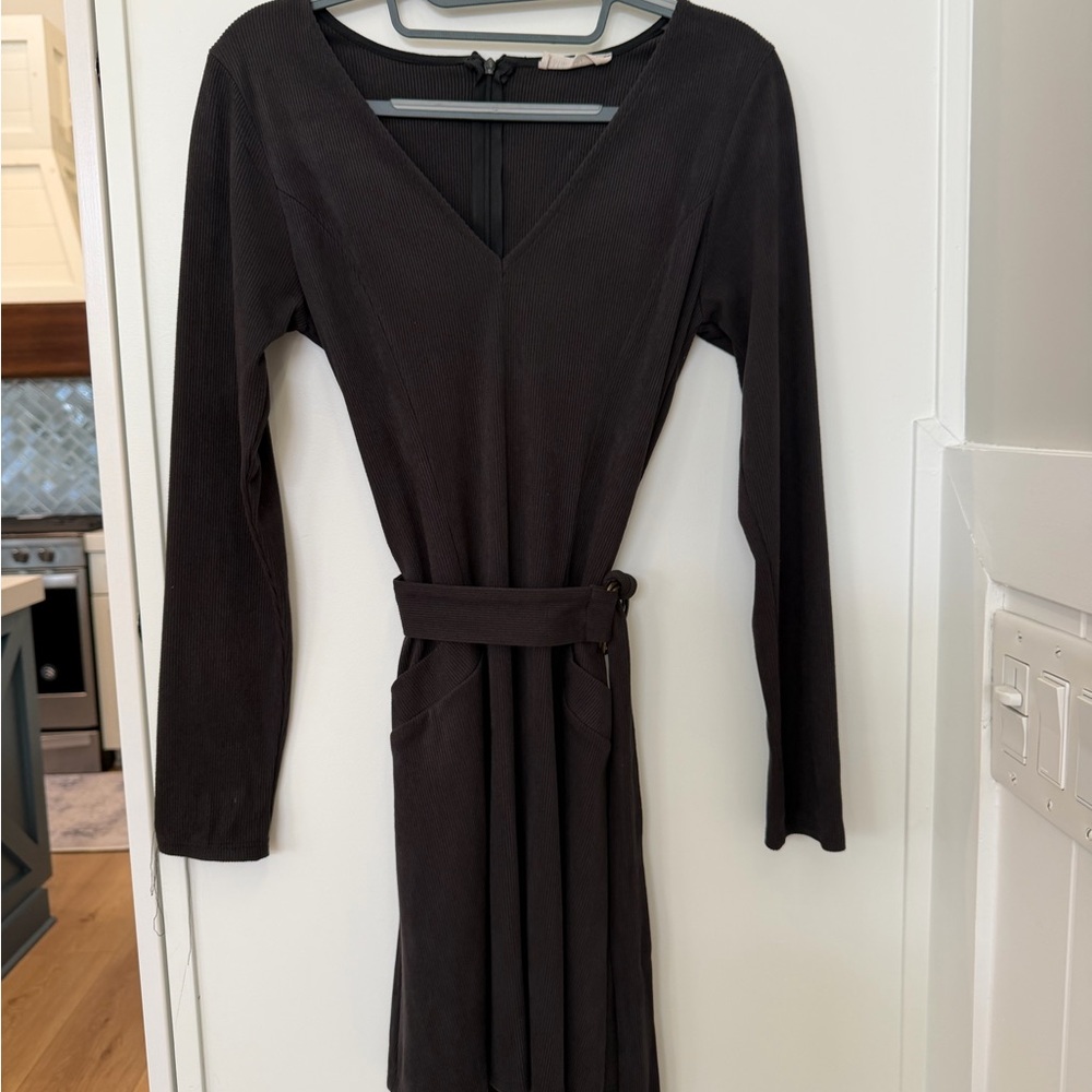 Millibon Charcoal Long Sleeve Dress